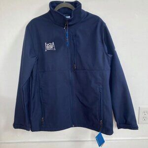 Columbia Men's Ascender II Soft Shell Navy Jacket 20th Century Emb on chest  L